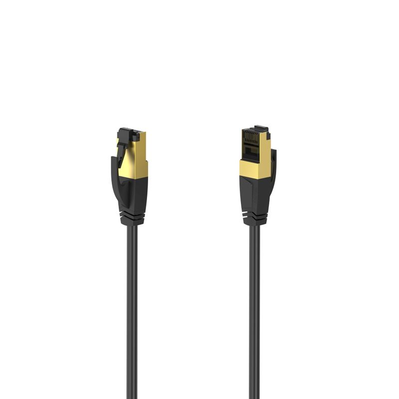 HAMA 200692 Network Cable, CAT 8, 40 Gbit/s, S/FTP Shielded, Halogen-free