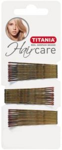 Titania 8060-Hair Clips,Black,5Cm