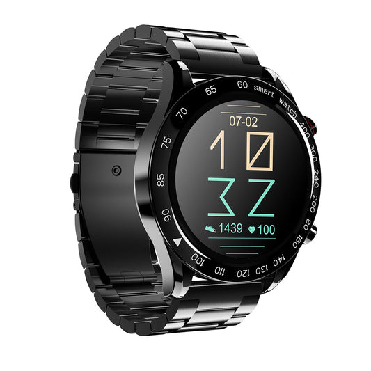 HiFuture FutureGo PRO Stainless-Steel Smartwatch - in Silver & Black